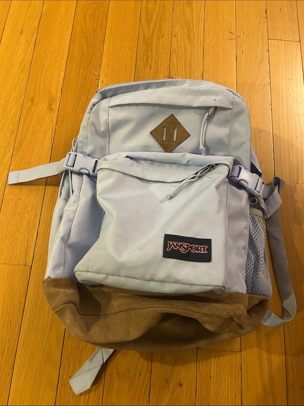 JanSport Suede Campus Backpack Light Blue 32L